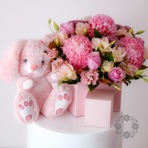 Beautiful Pastel Pink Bunny (Gift Set)